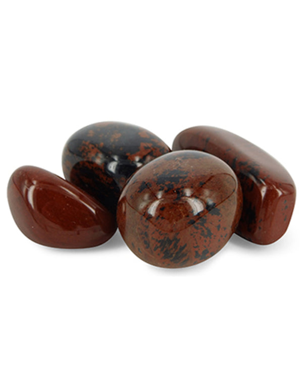 Obsidian trumlade stenar, mahogny, 100 g