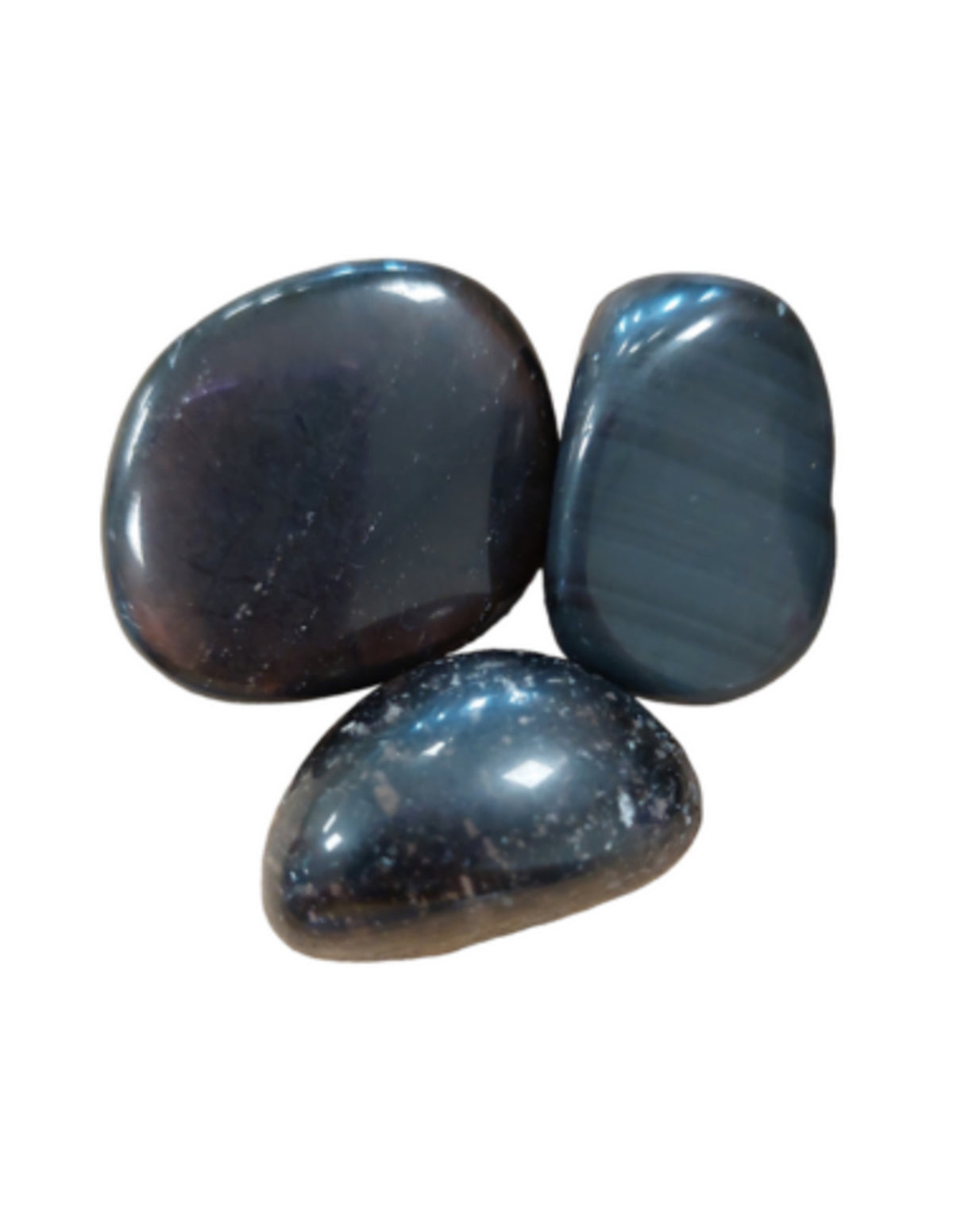 Obsidian trumlade stenar, svart, 100 g