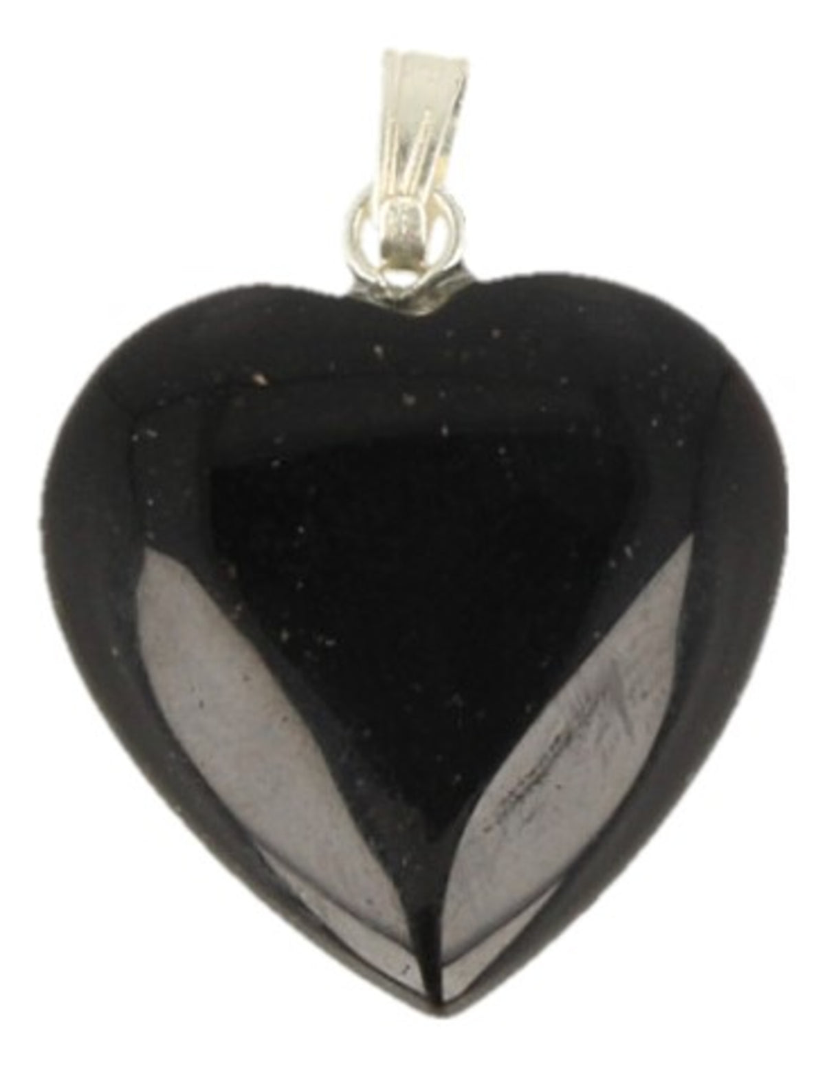 Onyx hänge i form av hjärta, 20 mm
