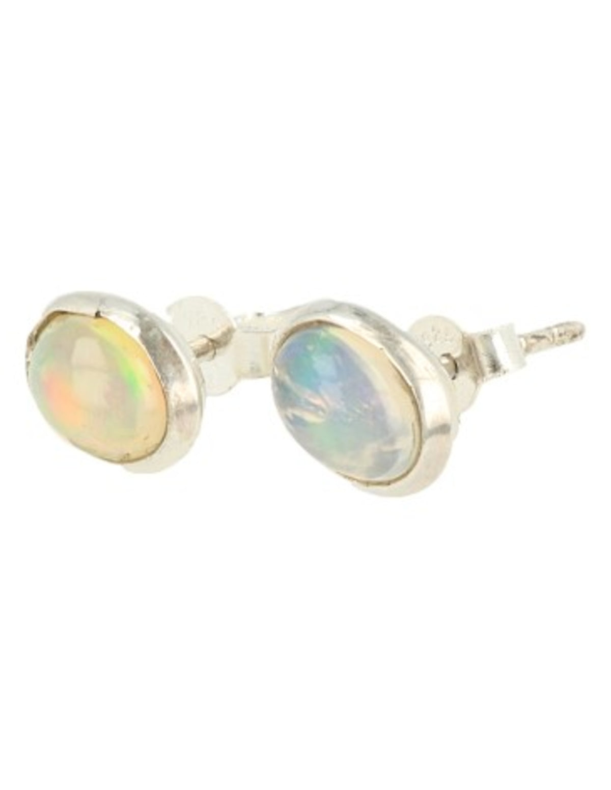 Opal örstickare i 925 silver, Etiopien, per par