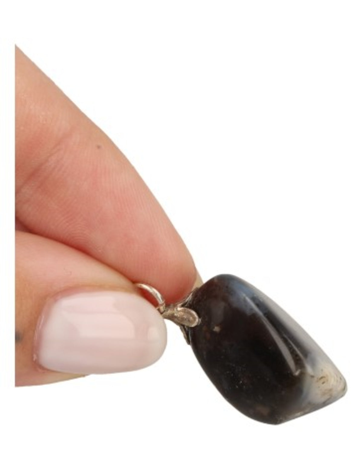 Opal hänge, dendritopal, jordfärger