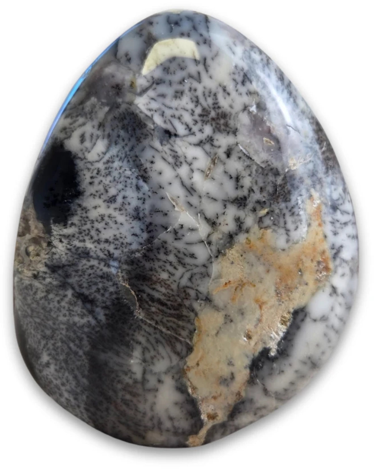 Dendritopal skulptur, handslipad, 12 cm, nr 13