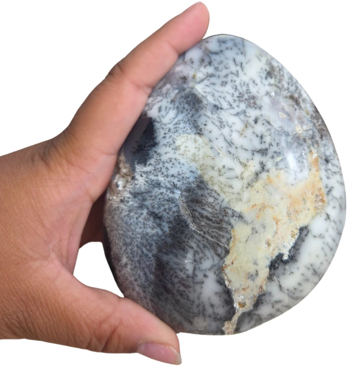 Dendritopal skulptur, handslipad, 12 cm, nr 13