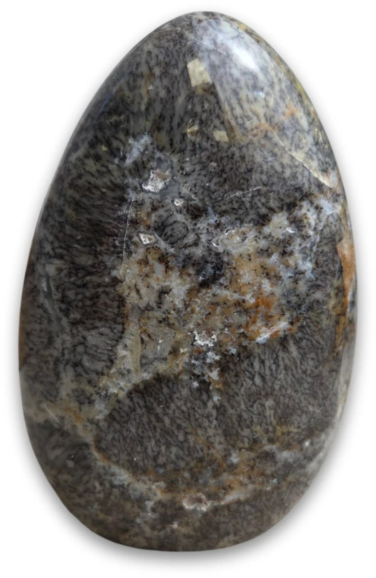 Dendritopal skulptur, handslipad, 14 cm, nr 14