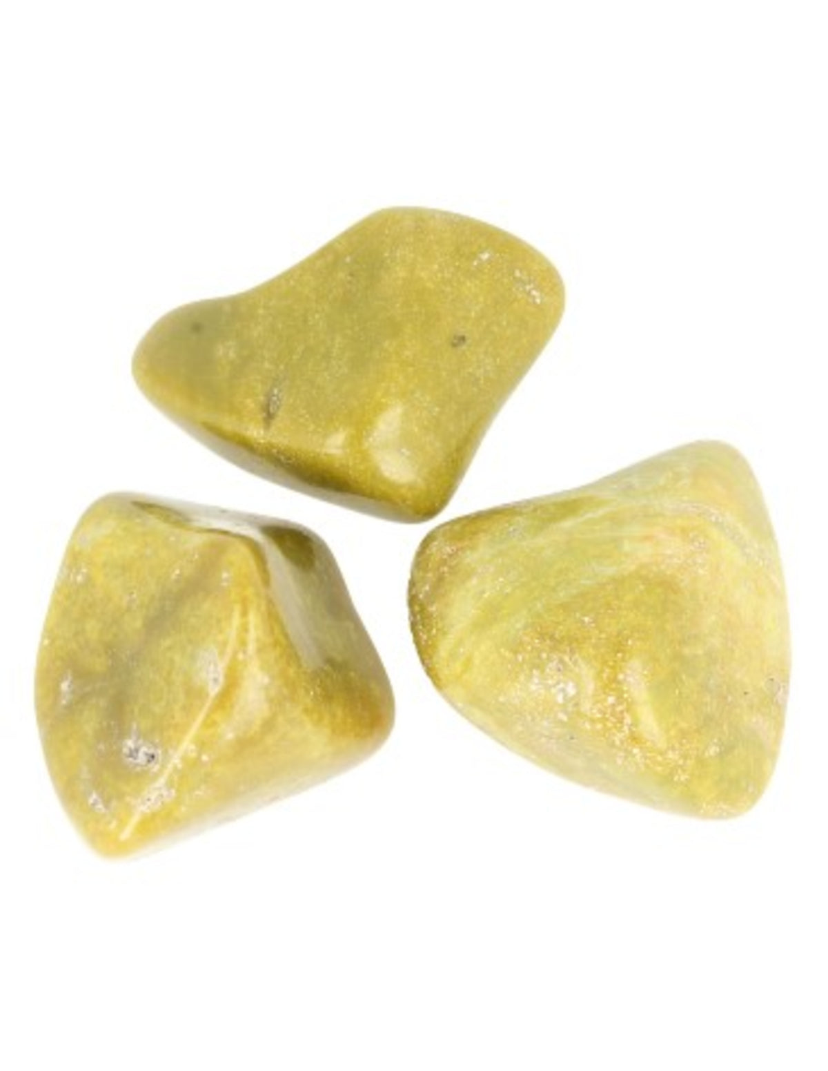 Opal trumlade stenar, dämpat gröna, 250 g