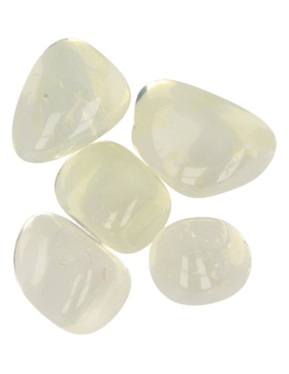 Opalit trumlade stenar (glas), gul, 50 g, 4 till 5 stenar