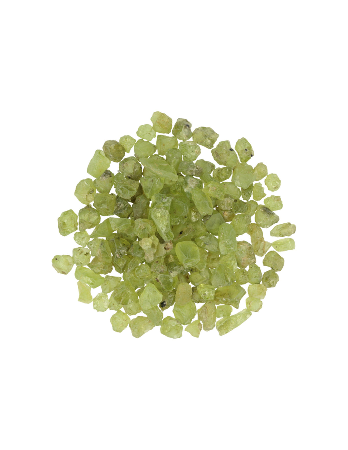 Peridot råa stenar i A-kvalitet från Afghanistan, 50 g