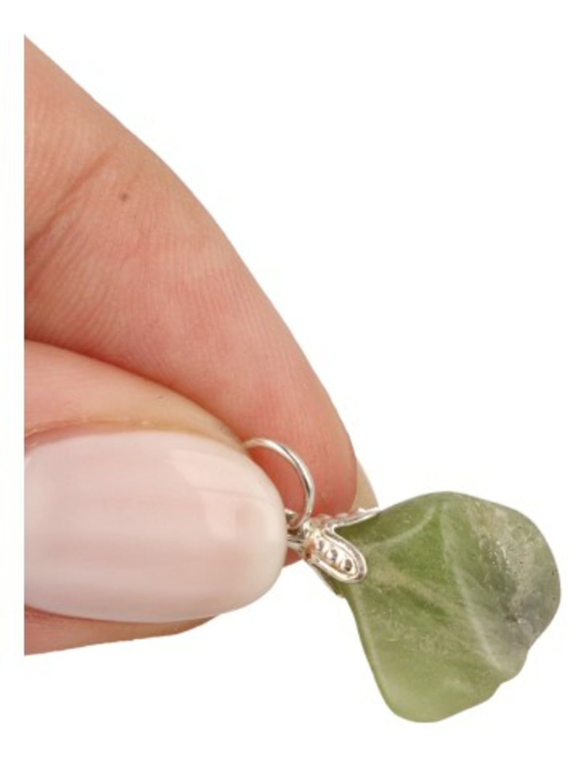 Peridot hänge, fasettslipad sten, 1 till 2 cm