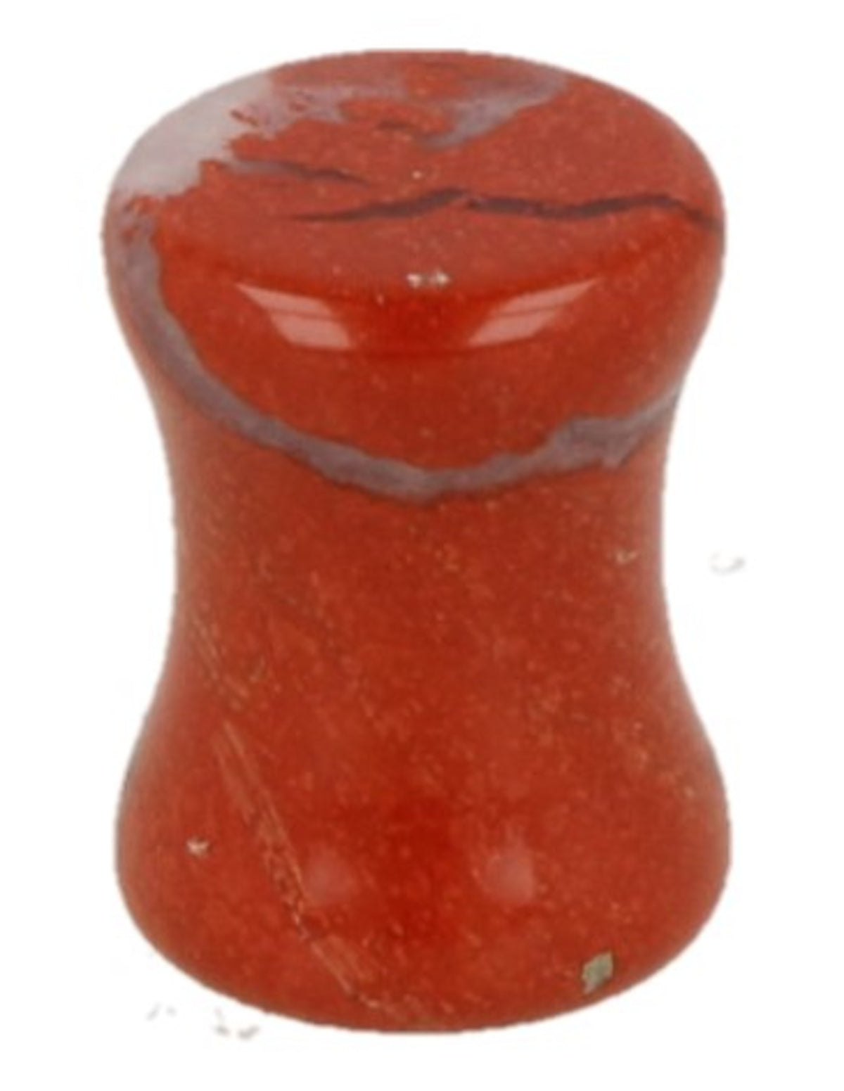 Röd jaspis plug 8 mm för öronpiercing