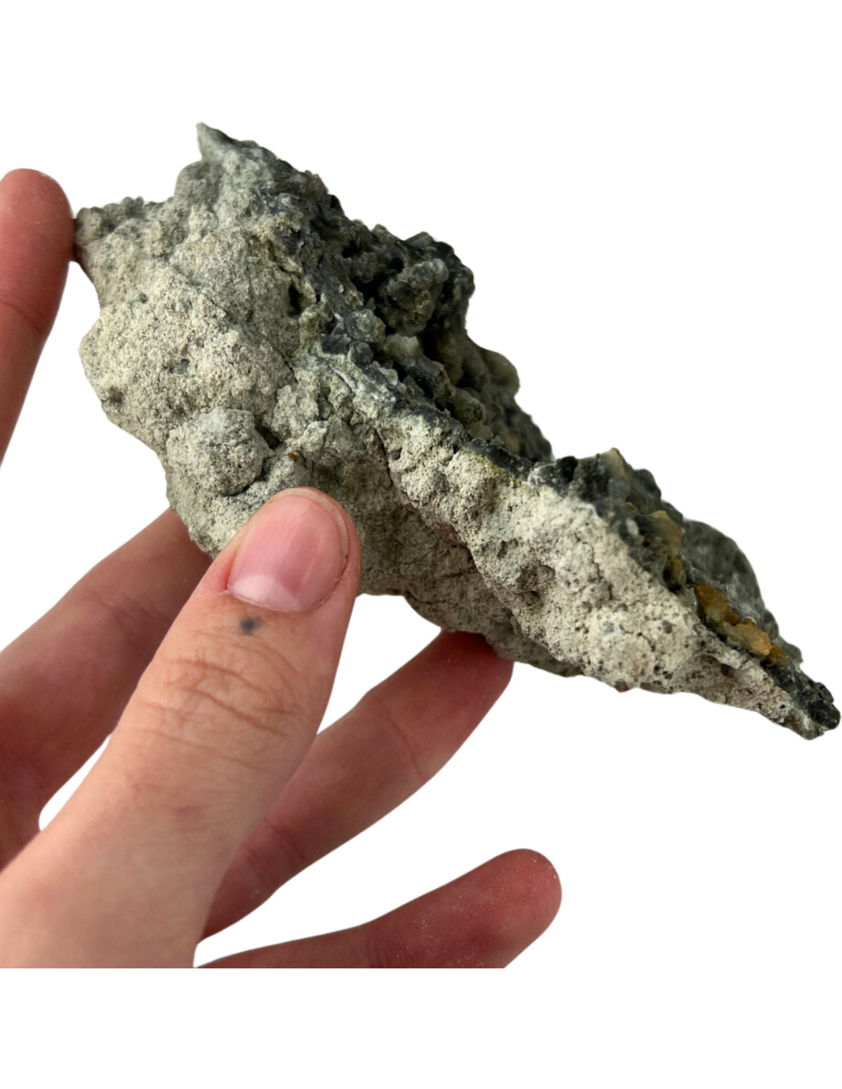 Prehnit druvform, rå, 12,5 cm, nr 13 (412 g)