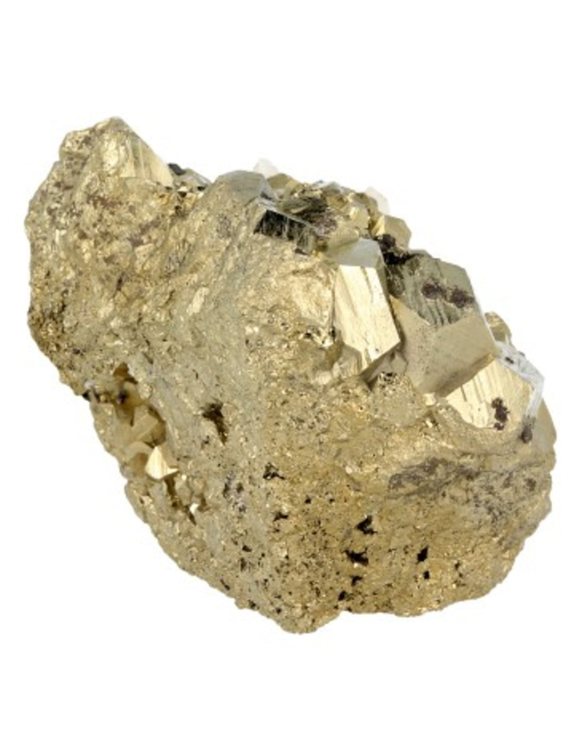Pyrit med kvarts, rå, AA-kvalitet, 351 g, nr 9