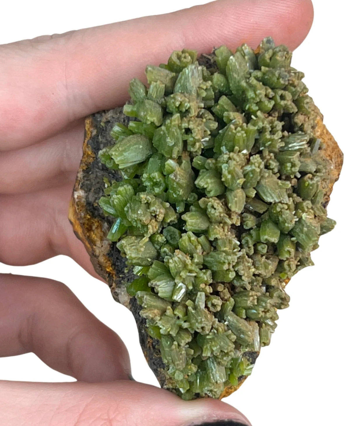 Pyromorfit kristall, rå, grön, nr 1, 110 g