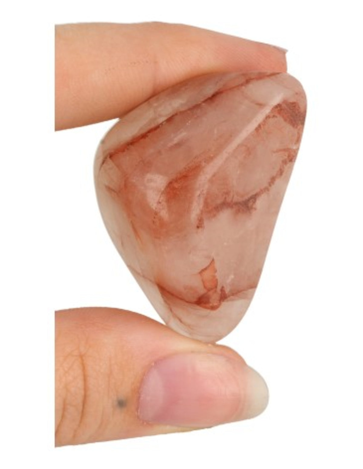 Red healer kvarts trumlade stenar, 100 g, Madagaskar