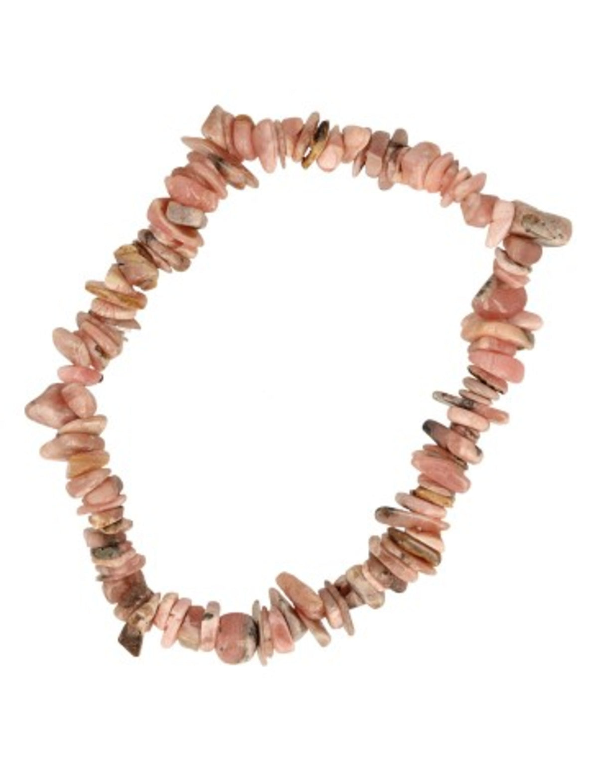 Rodonit armband med splitstenar, 5 till 10 mm