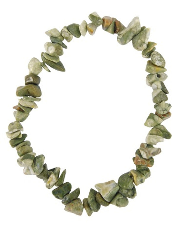 Ryolit armband, stenar 8 mm, ca 17 cm