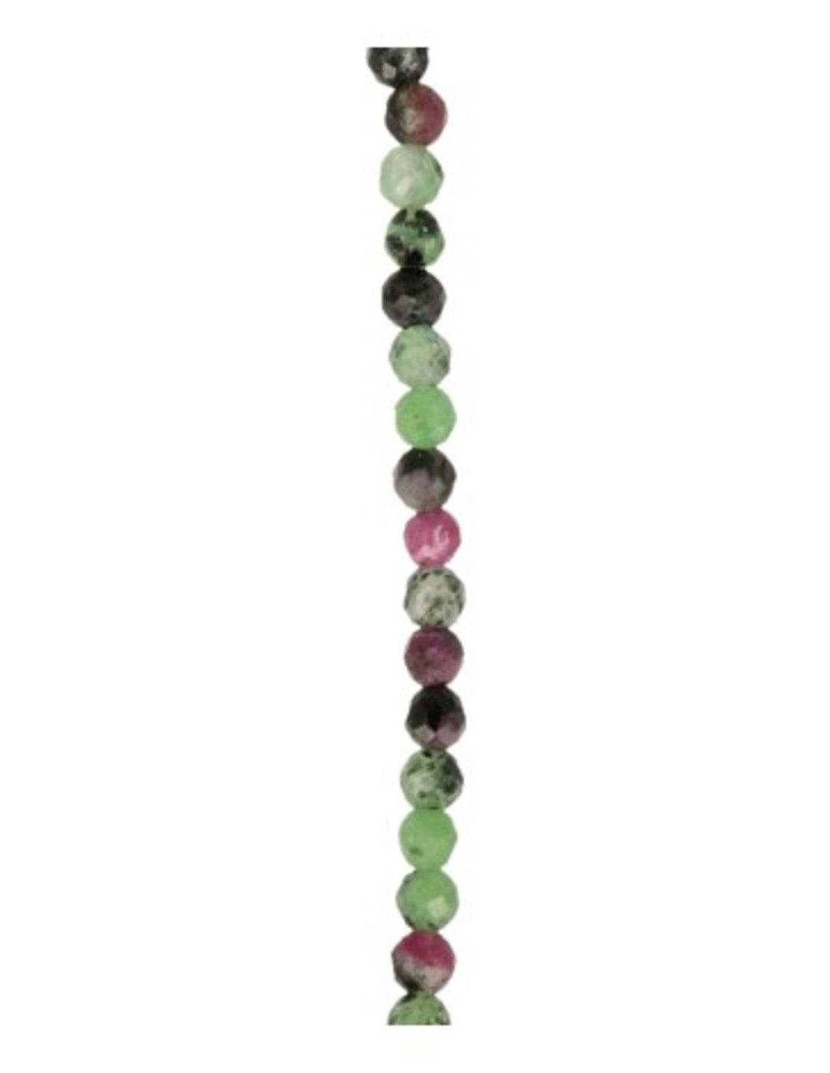 Rubin i zoisit armband med skjutknut, stenrad 6 cm, 1,2 g