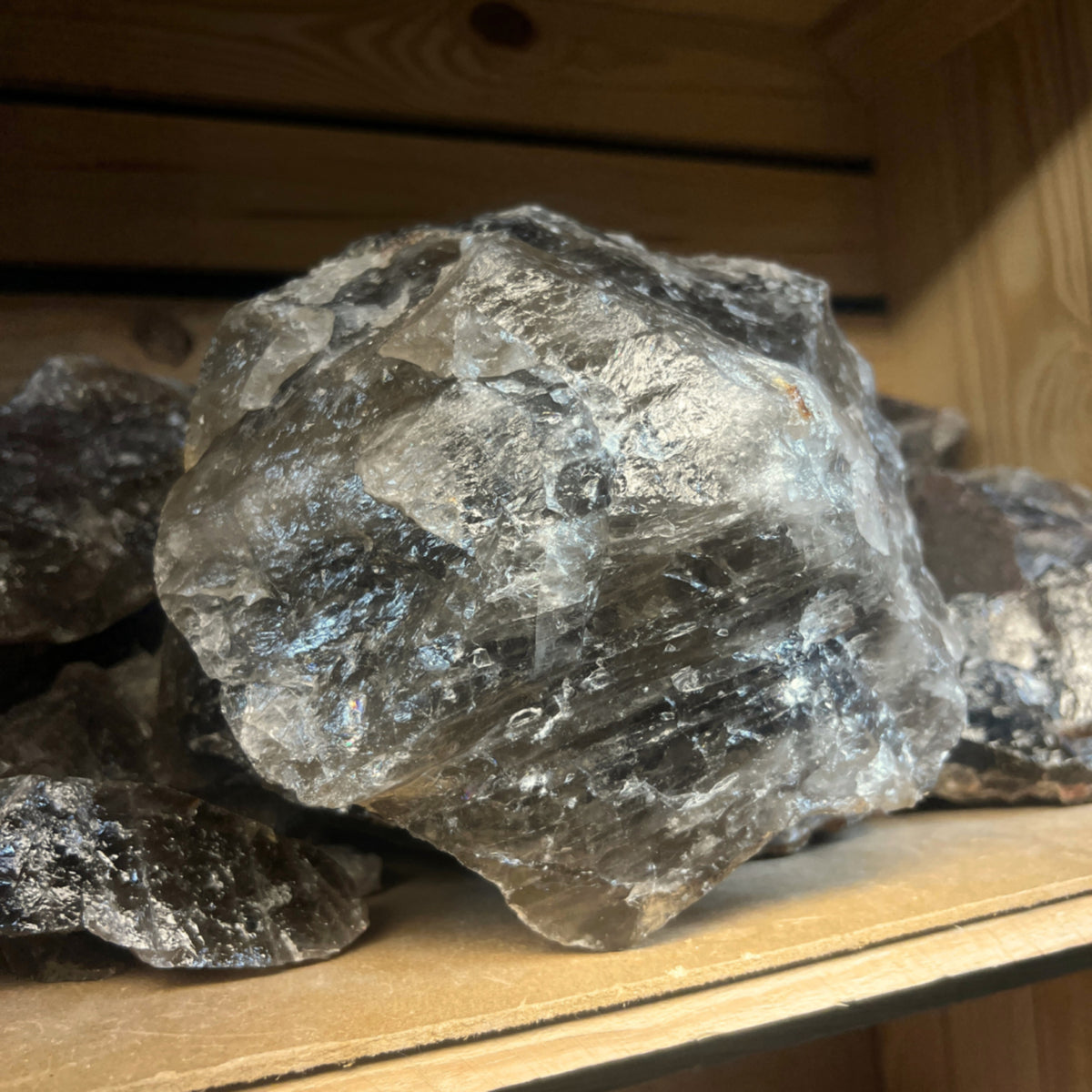 Rökkvarts kristall, rå AB-kvalitet, 4,5 kg, nr 5