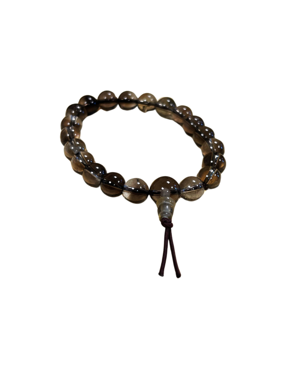 Rökkvarts armband, powerbead 8 mm, 18 cm