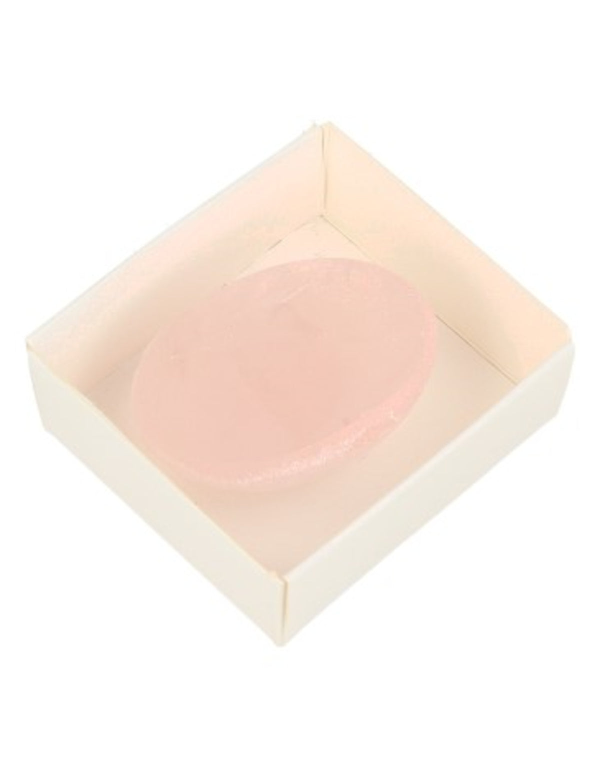 Rosenkvarts ägg, delvis polerat, ca 4 cm