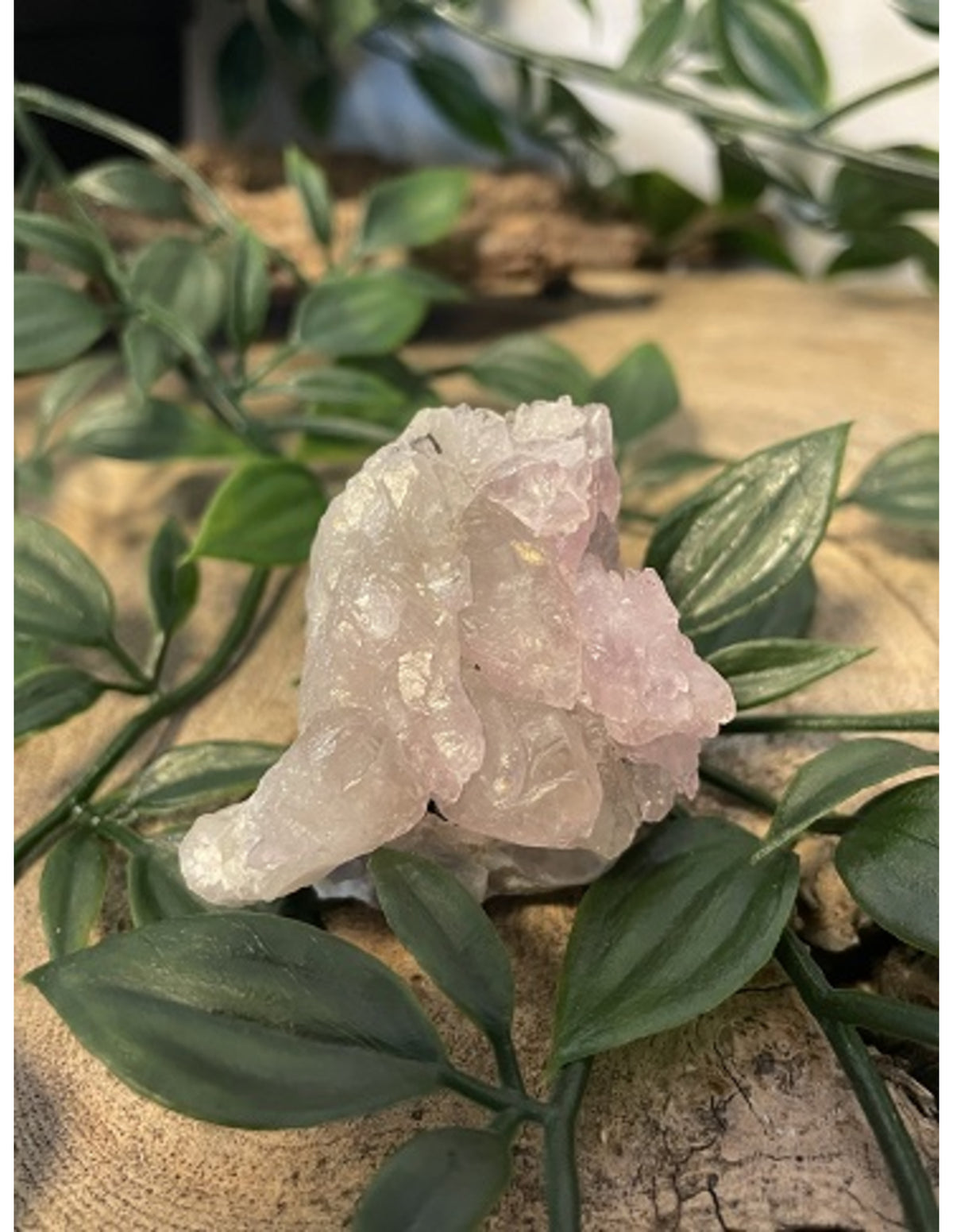 Rosenkvarts kristall från Livinalli, rosa, 55 g, nr 7