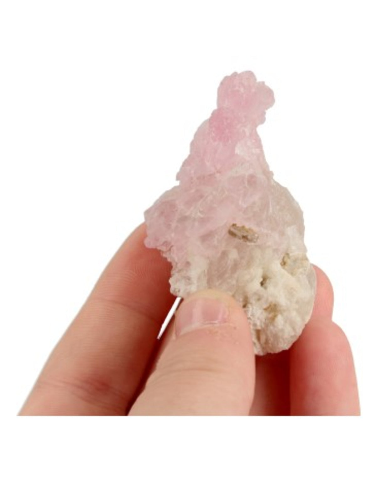 Rosenkvarts kristall från Livinalli, rosa, 40 g, nr 9