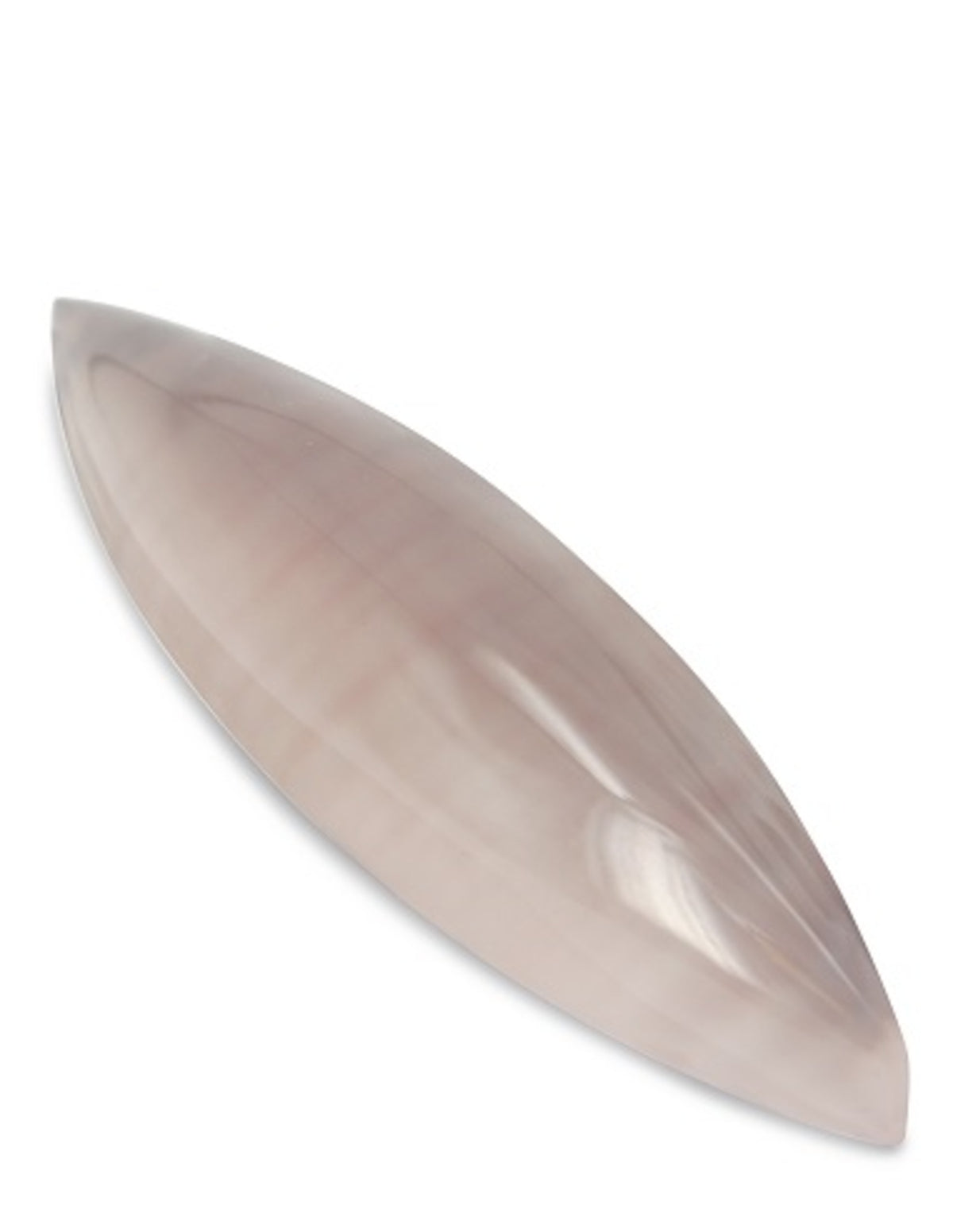 Rosenkvarts oval, A-kvalitet, ca 10 cm, nr 1