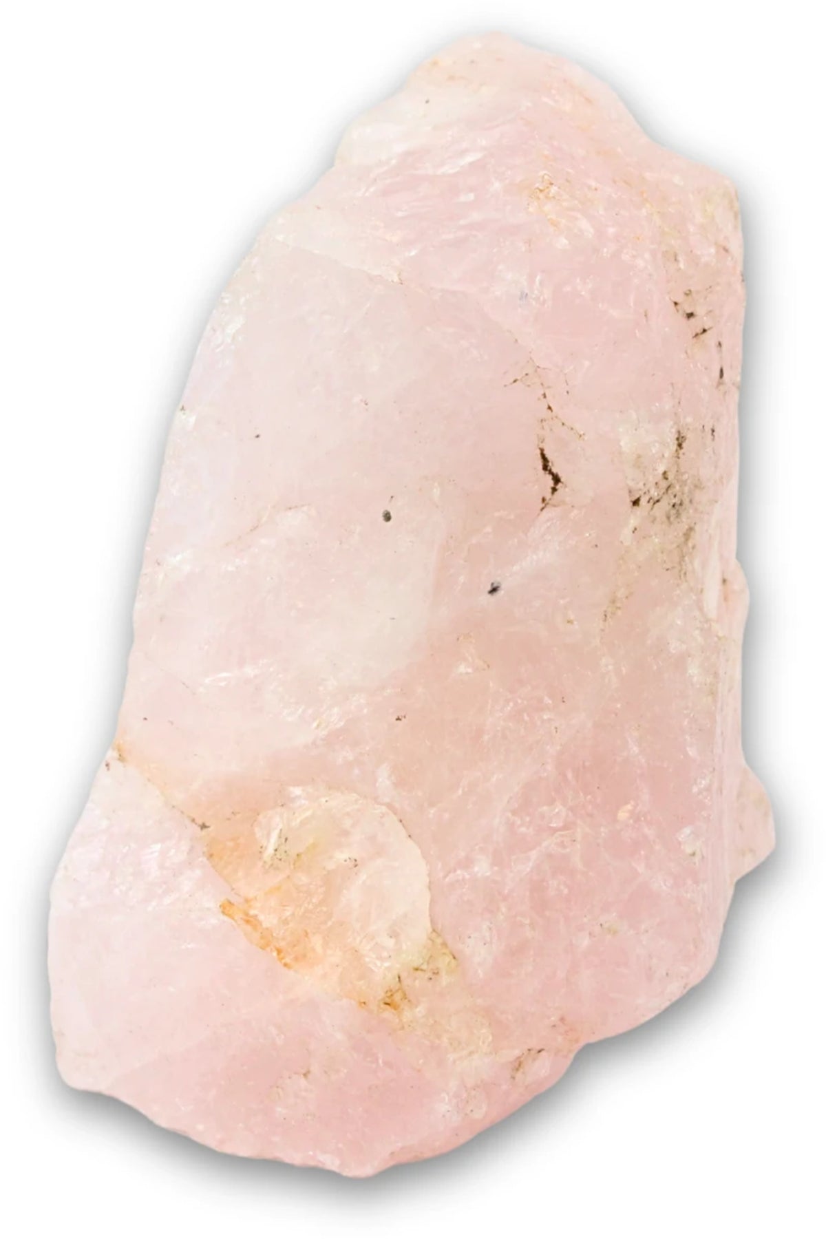 Rosenkvarts sten, delvis polerad, 12,2 cm, nr 28