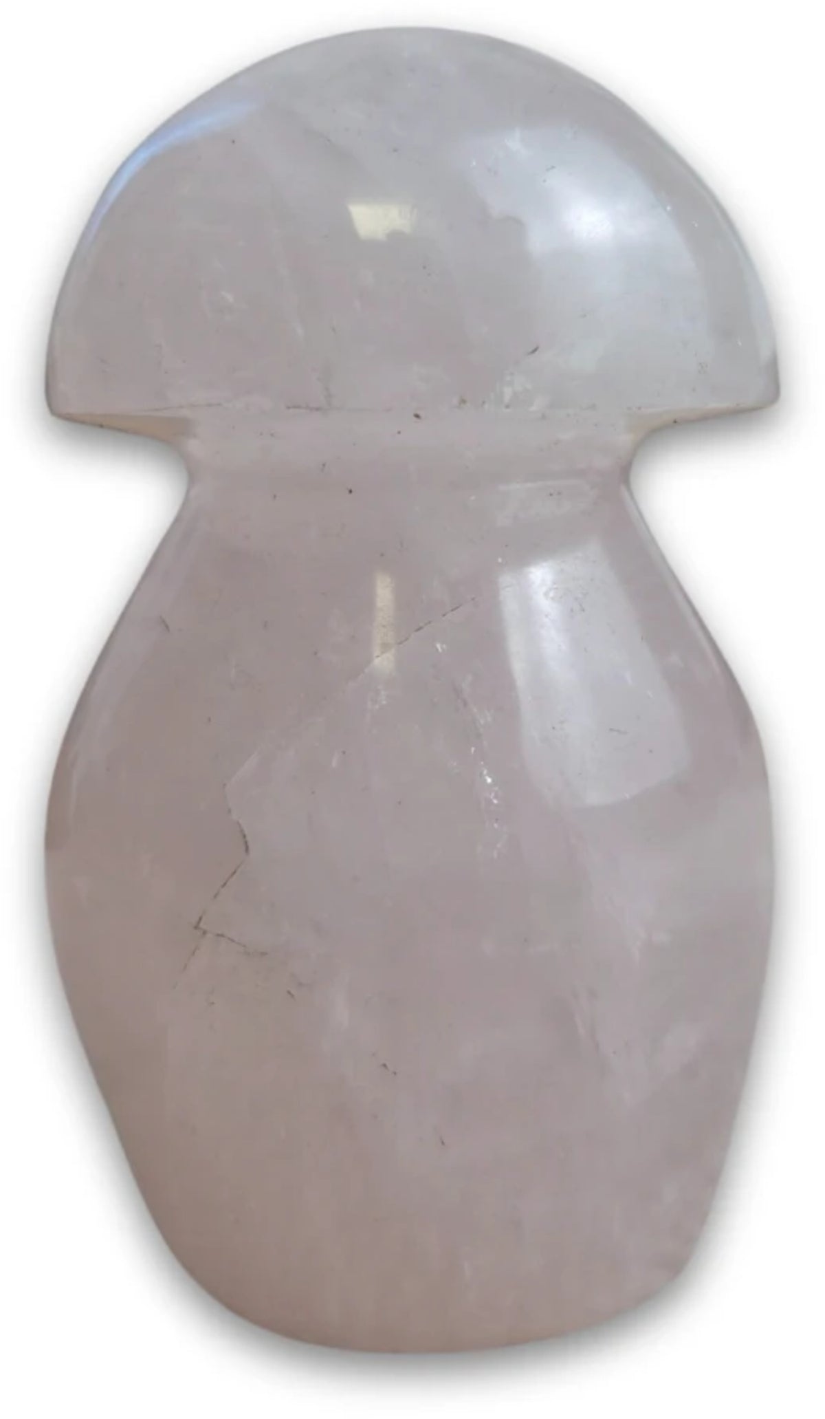 Rosenkvarts svamp, nr 5, 6,5 cm