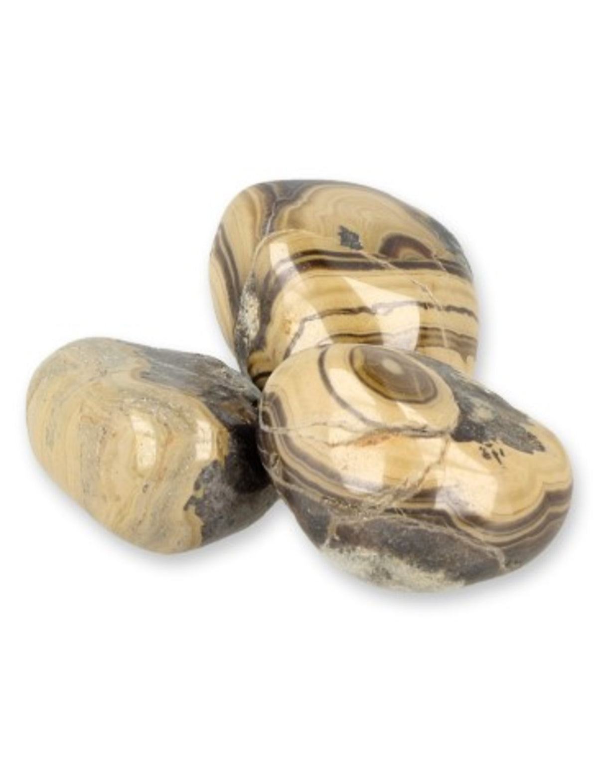Skalblände trumlade stenar, 50 g, ca 3 stenar, 2 till 3 cm