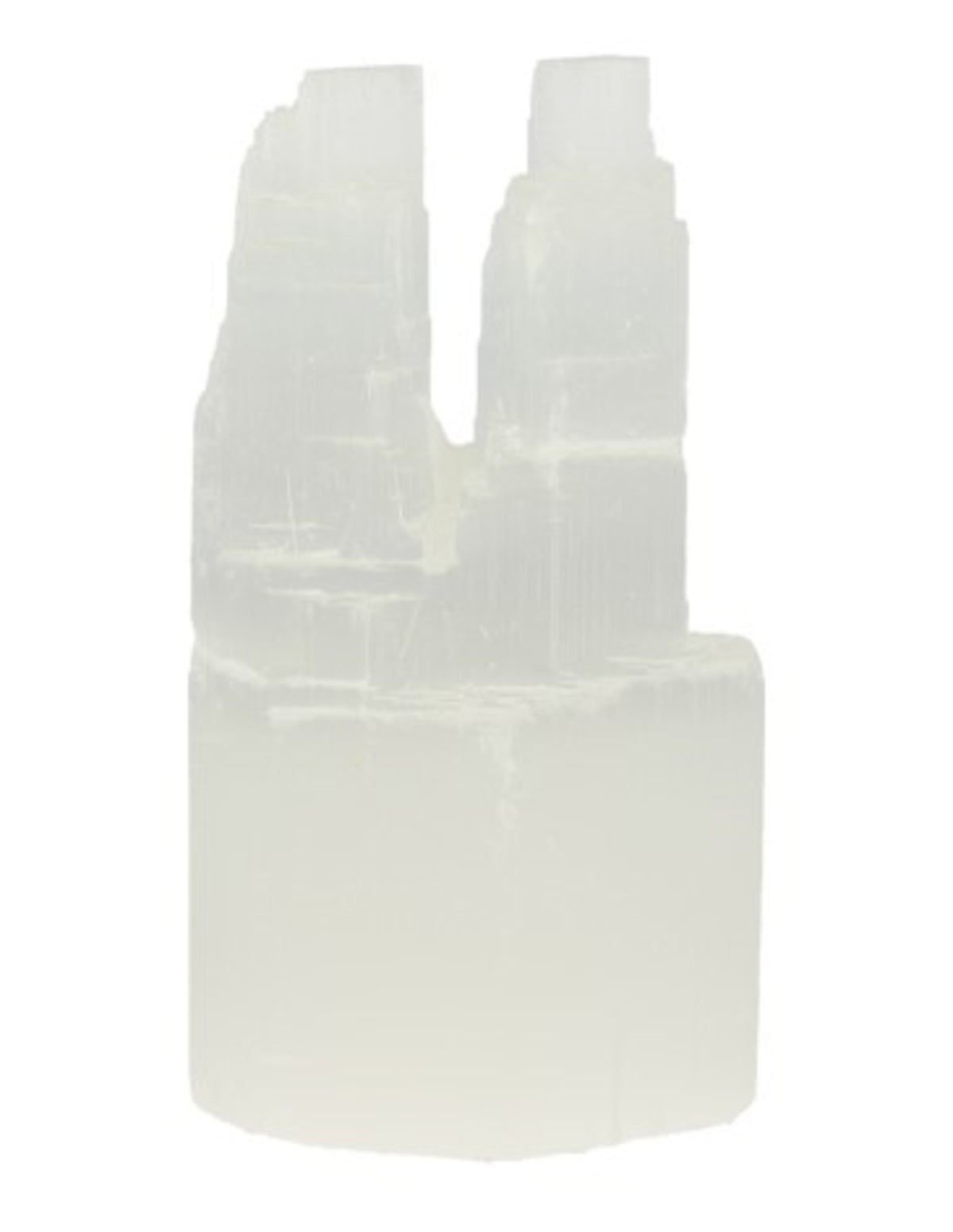 Selenit dubbeltorn, 10 cm, 290 g