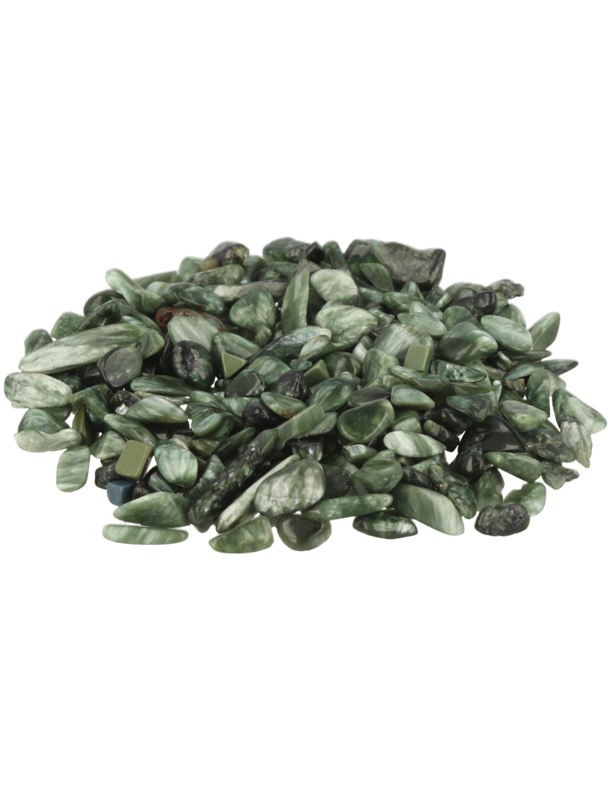Serafinit trumlade stenar, 25 g, mini, 5 till 10 mm