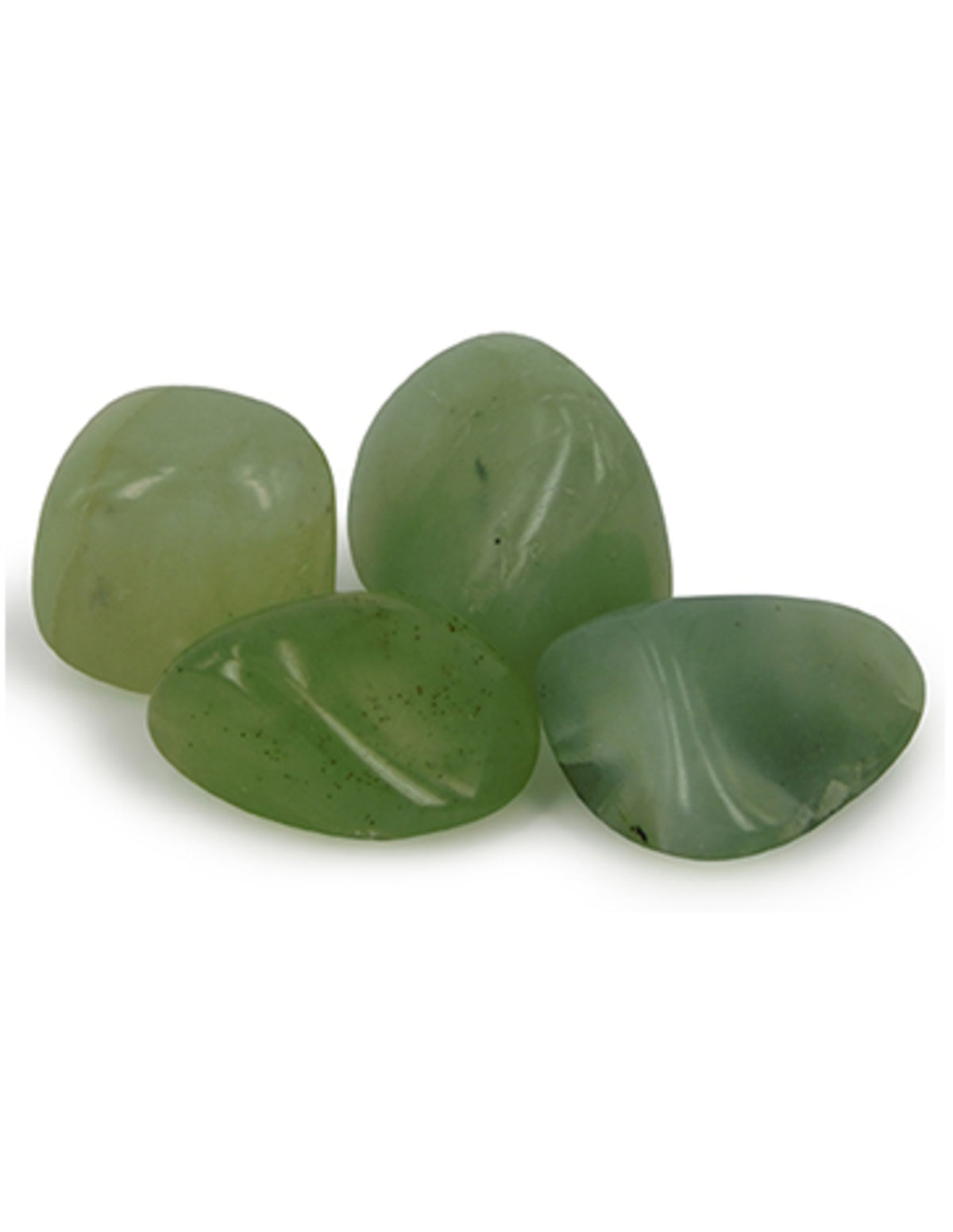 Serpentin trumlade stenar, gröna, 50 g