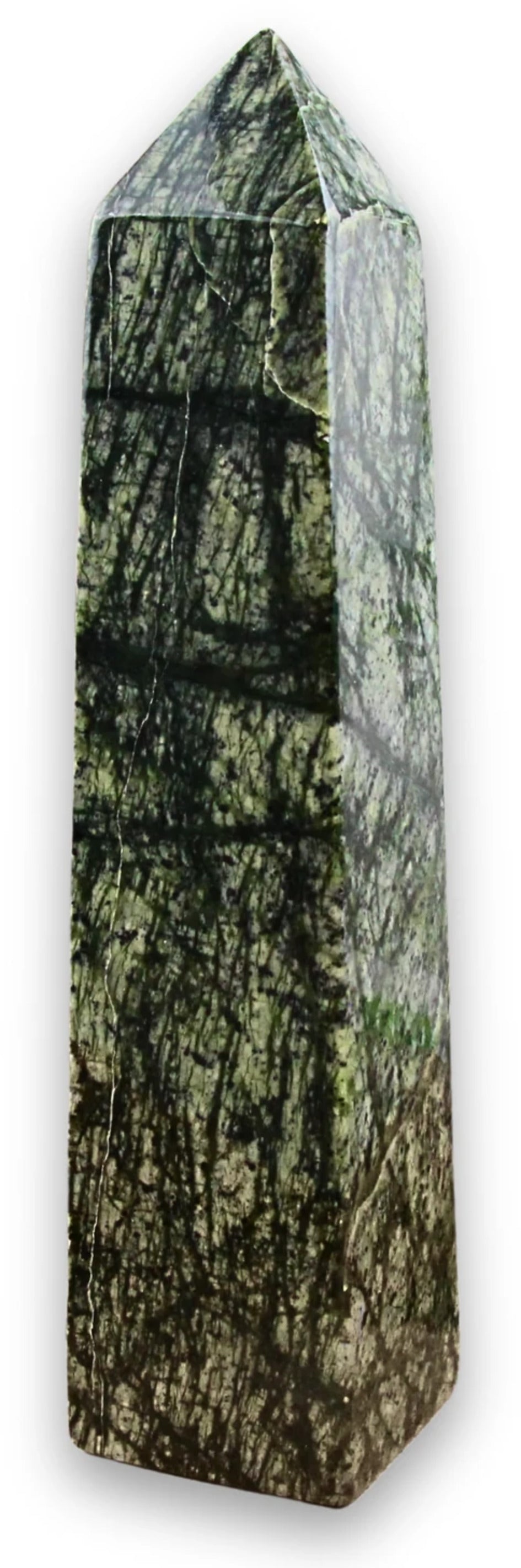 Serpentin jungle jaspis obelisk, Afghanistan, 31 cm, nr 26