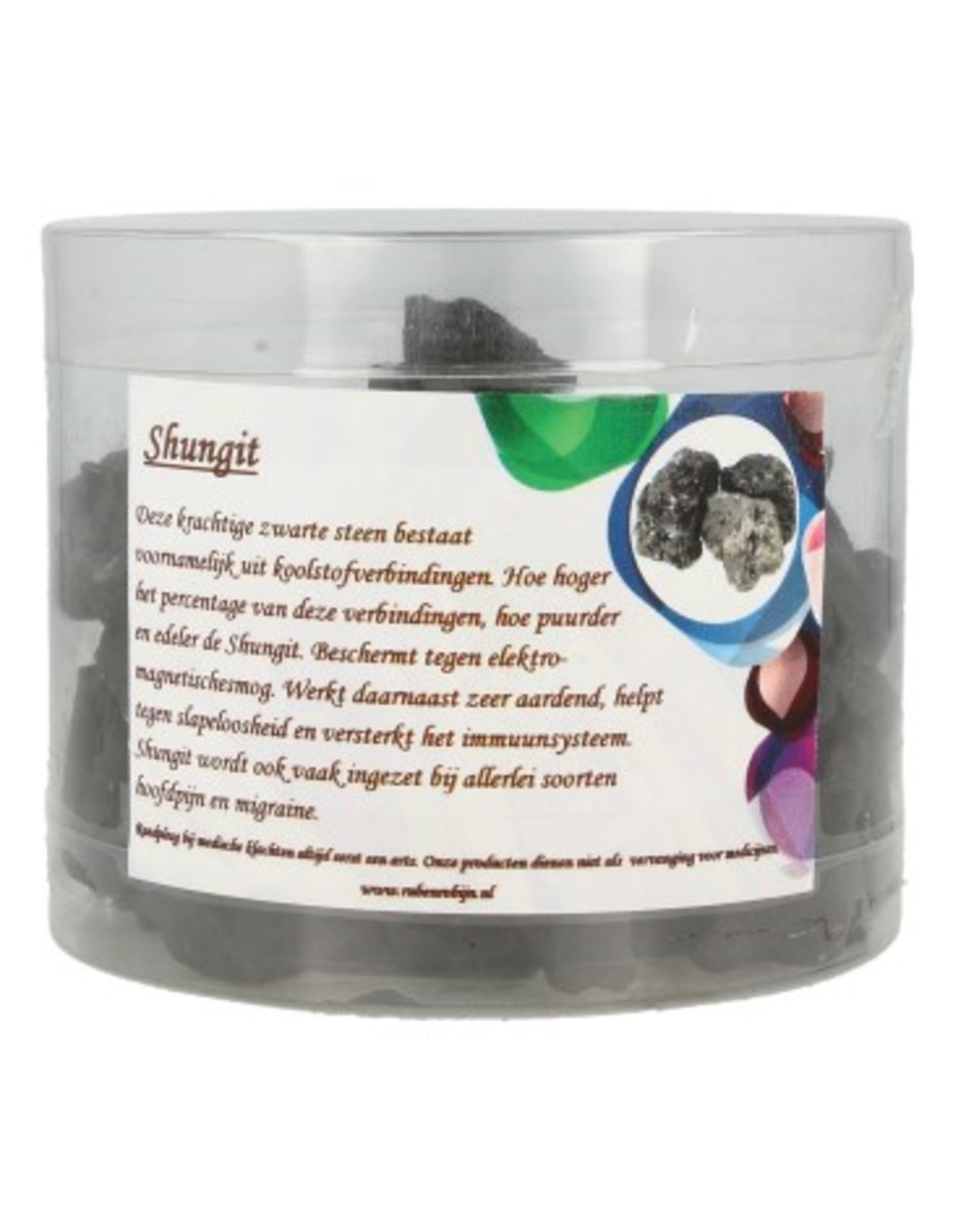 Shungit råa dekorationsstenar, 500 g