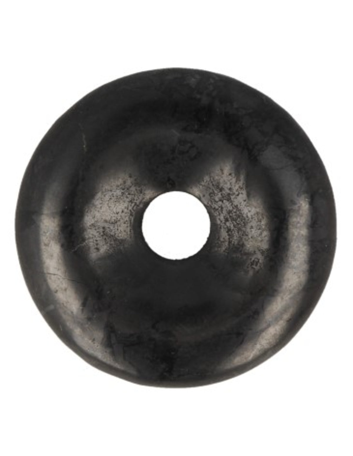 Shungit donut 30 mm, svart sten