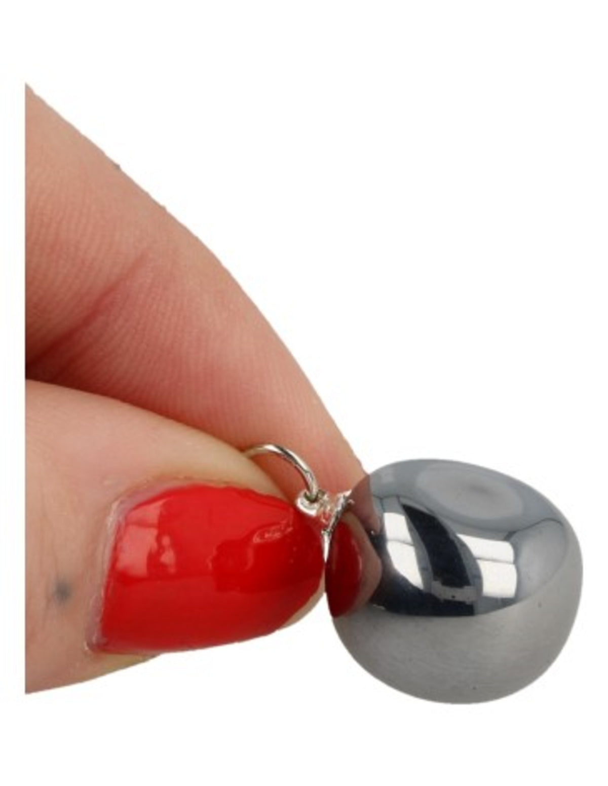 Kisel hänge, silvergrått, 1,5 cm