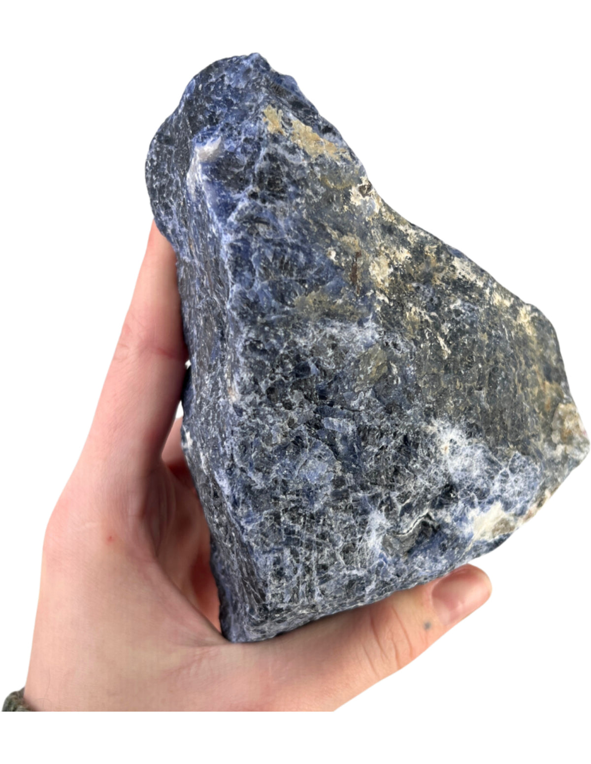 Sodalit kristall, rå med skuren bas, nr 10 (806 g)