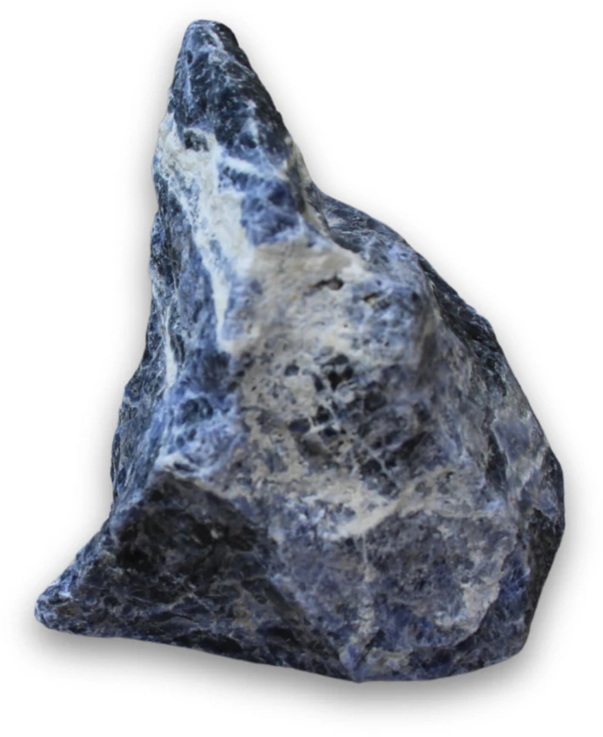 Sodalit kristall, rå med slipad bas, 11,4 cm, nr 18
