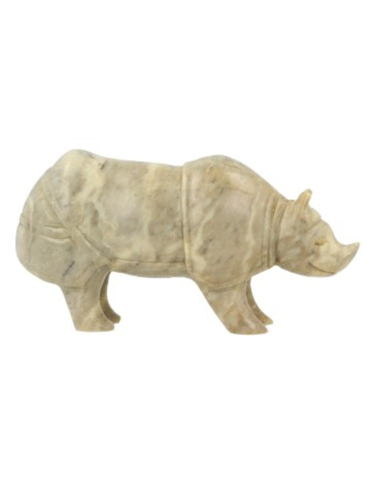 Täljsten figur, noshörning, 12 cm, 356 g