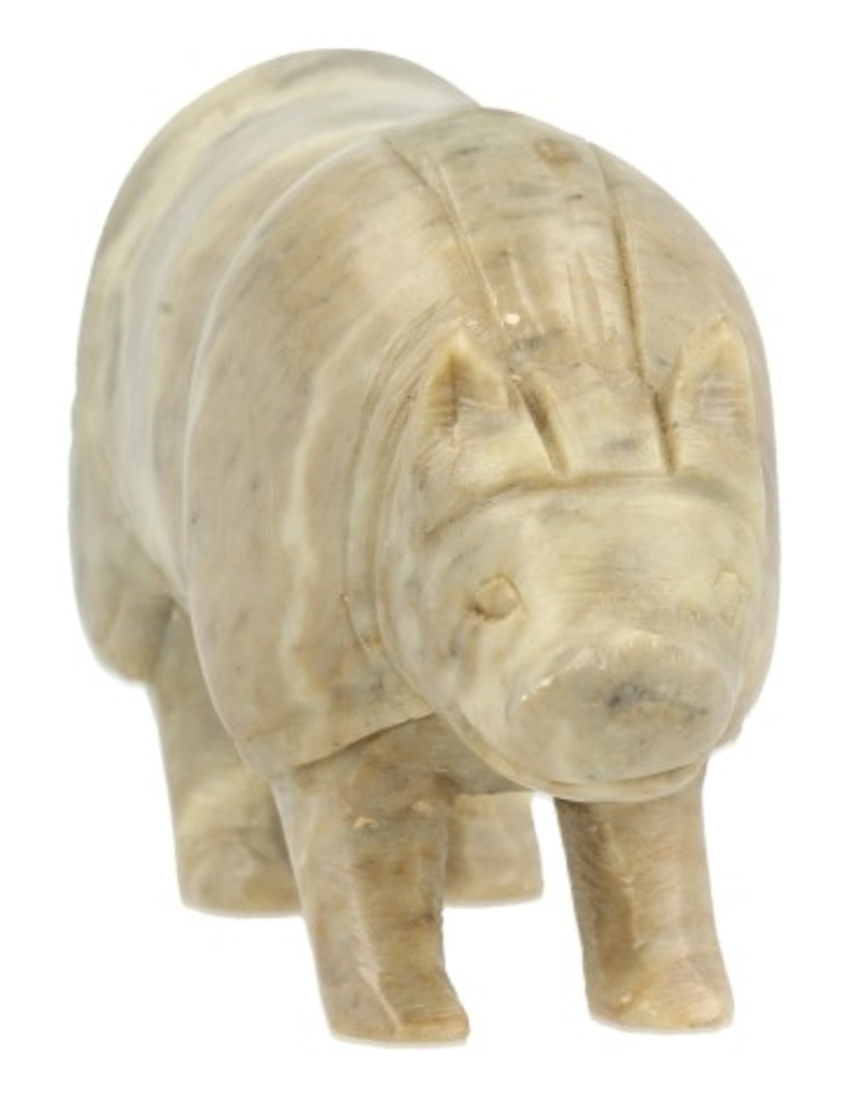 Täljsten figur, noshörning, 12 cm, 356 g
