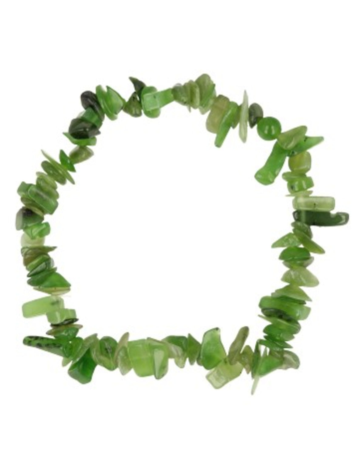 Jade armband med splitstenar från Kanada, 17 till 18 cm