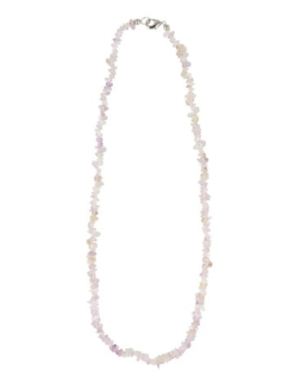 Ametrin halsband med splitstenar, smalt, 45 cm