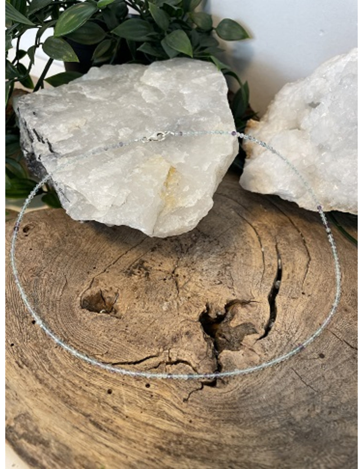 Fluorit halsband, Summer Vibes, 44 cm