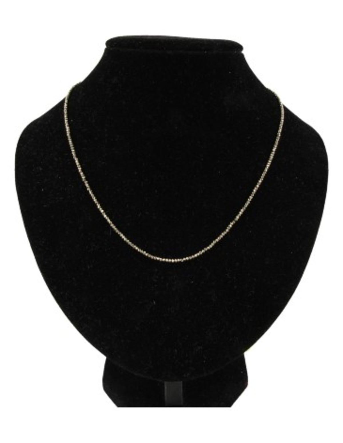 Pyrit halsband, fasettslipade stenar, silverlås, 44 cm