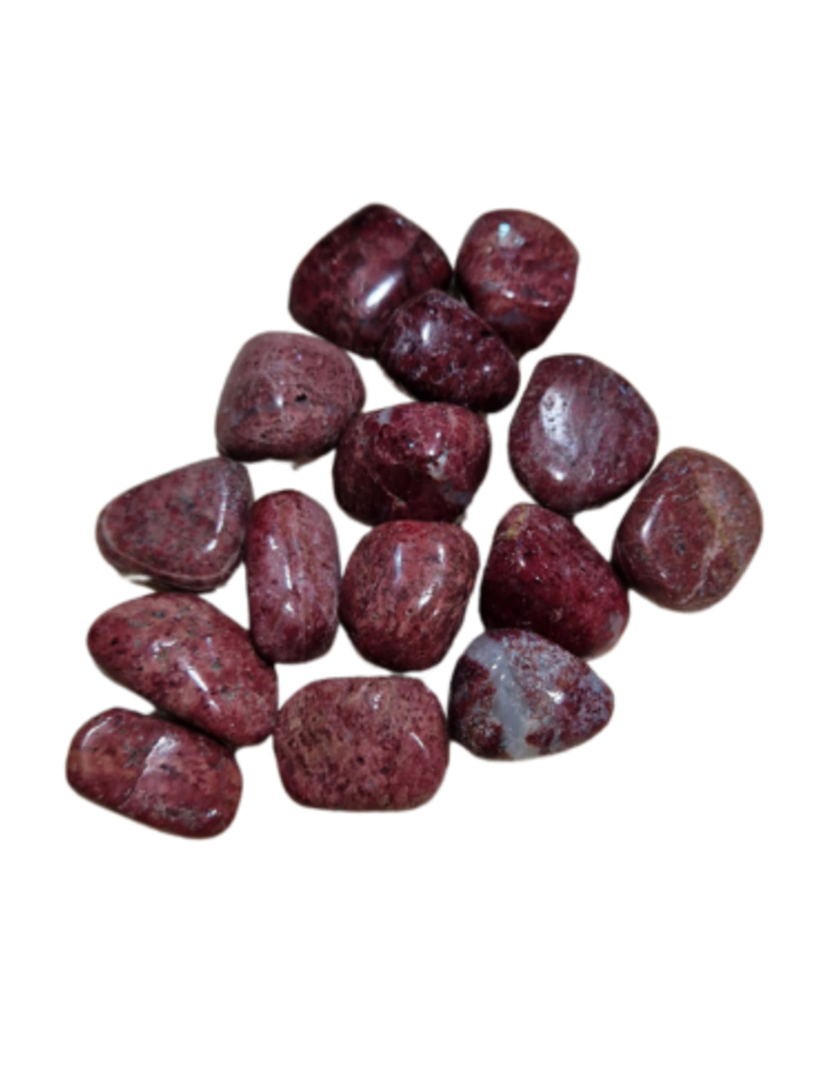 Thulit trumlade stenar, rosa, från Norge, 100 g, A-kvalitet