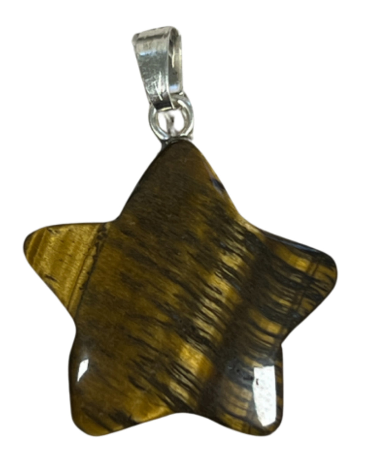 Tigeröga stjärnhänge, 2,5 x 2 cm