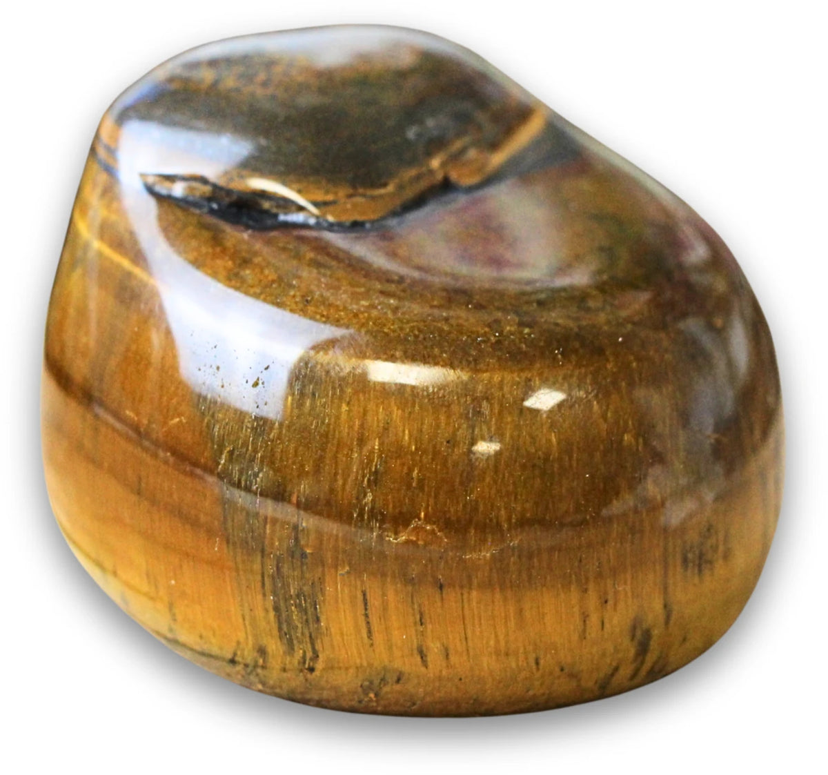 Tigeröga knuffelsten, nr 03, ca 6,4 cm, Madagaskar