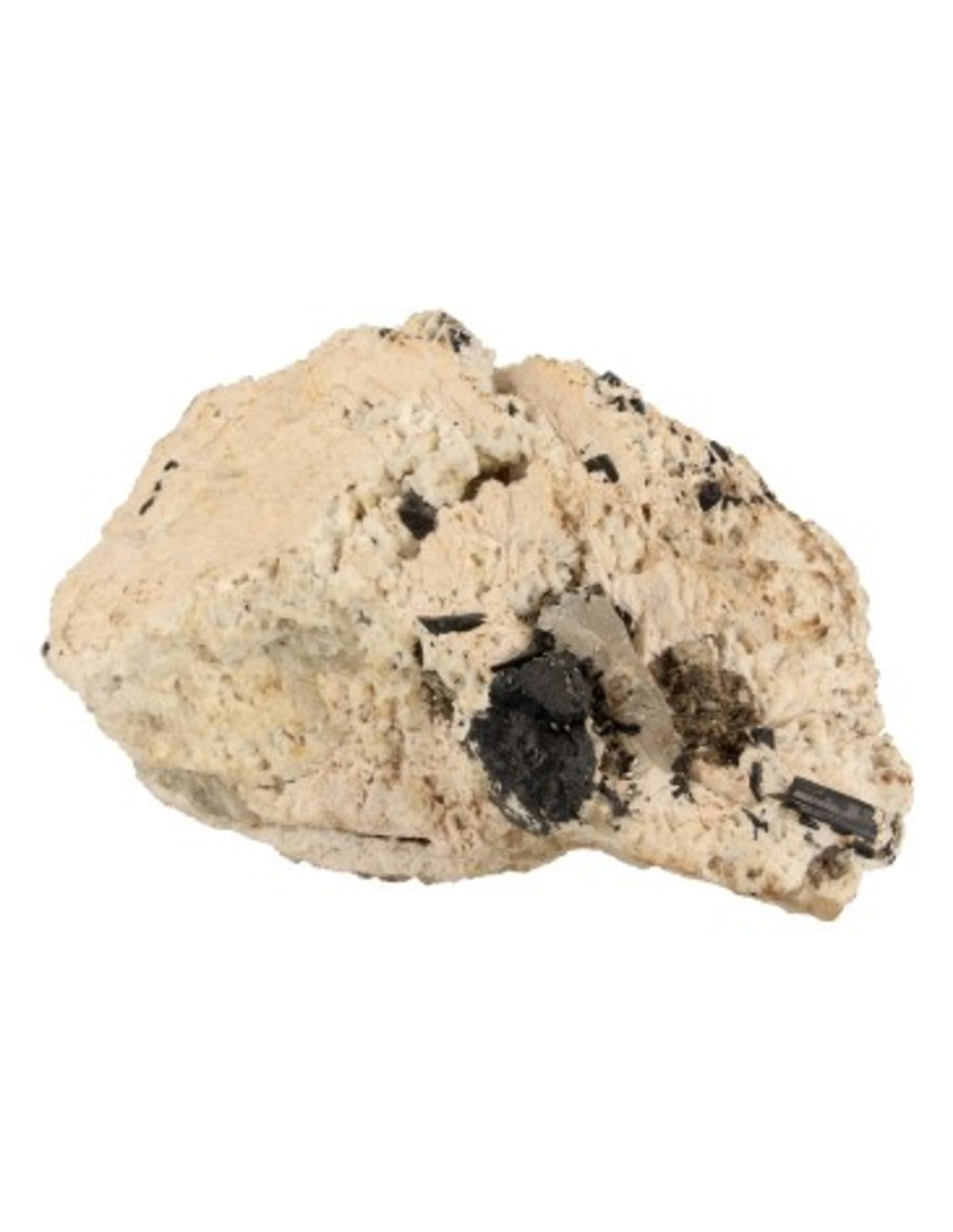 Svart turmalin med glimmer, rå, nr 6 (2,9 kg)