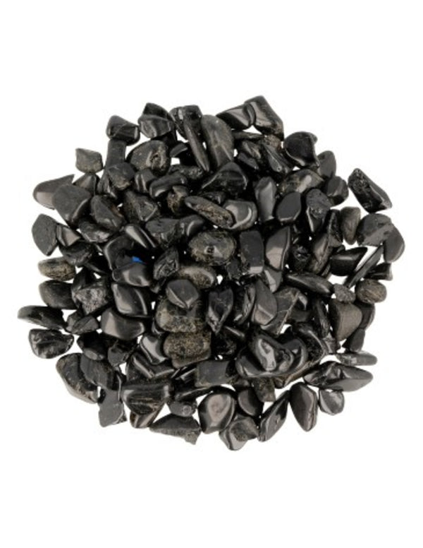 Svart turmalin trumlade stenar, mini, 25 g, 2 till 10 mm