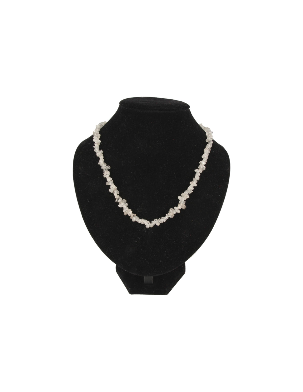 Turmalinkvarts halsband med splitstenar, 45 cm